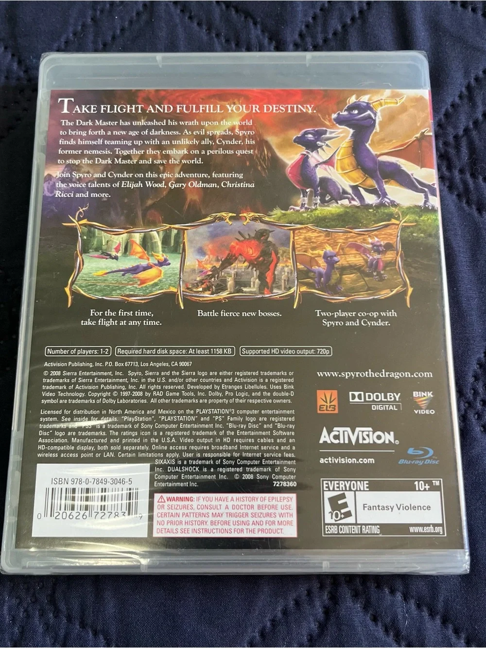 Legend of Spyro Dawn Of The Dragon (Sony PlayStation 3, 2008) *SEALED* Rare